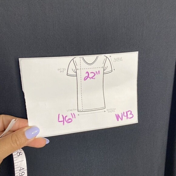 ASOS Cold Shoulder Rib Bodycon Dress Plus Size 18 Black High Neck Long Sleeve - Picture 5 of 9